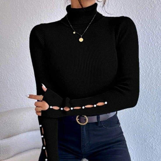 Pull avec perles